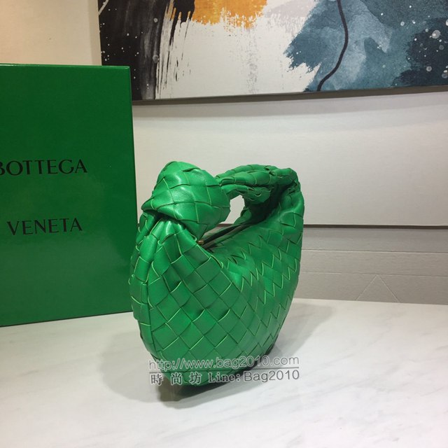 Bottega veneta高端女包 98080小號 寶緹嘉爆款jodie新版本2代編織打結圓形hobo包 BV經典款羊皮手工編織女包  gxz1256